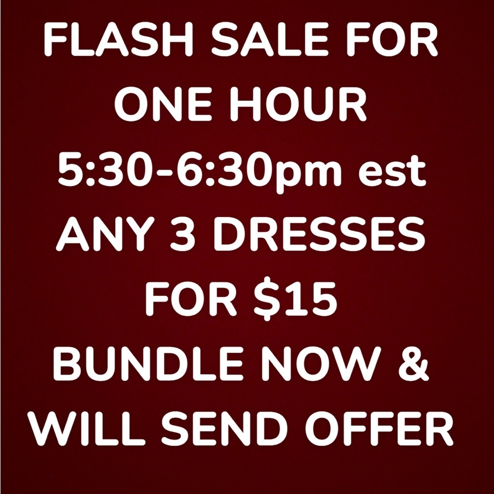 Flash Sale Women Dresses Bundle - Any 3 Dresses-EXTENDED UNTIL SUNDAY -